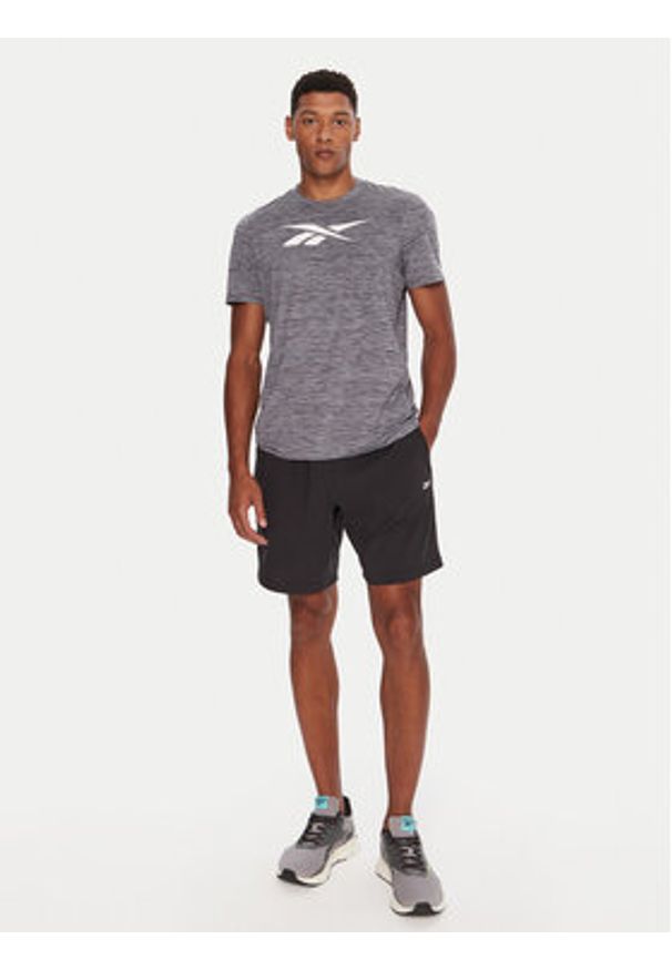 Reebok T-Shirt Vector Standard RK25179CCM Szary Regular Fit. Kolor: szary. Materiał: syntetyk