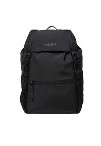 Hugo - HUGO Plecak Marsel 50547294 Czarny. Kolor: czarny. Materiał: materiał