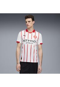 Puma - Męska koszulka domowa Girona FC 25/26 PUMA White Red. Kolor: czerwony, biały, wielokolorowy. Sezon: lato. Sport: piłka nożna