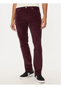 Levi's® Spodnie materiałowe 511™ 04511-6002 Bordowy Slim Fit. Kolor: czerwony. Materiał: bawełna