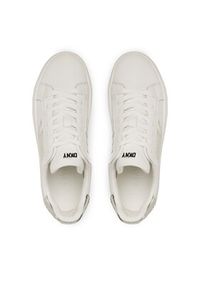 DKNY Sneakersy Abeni Lace Up Sneaker K1300916 Biały. Kolor: biały. Materiał: skóra
