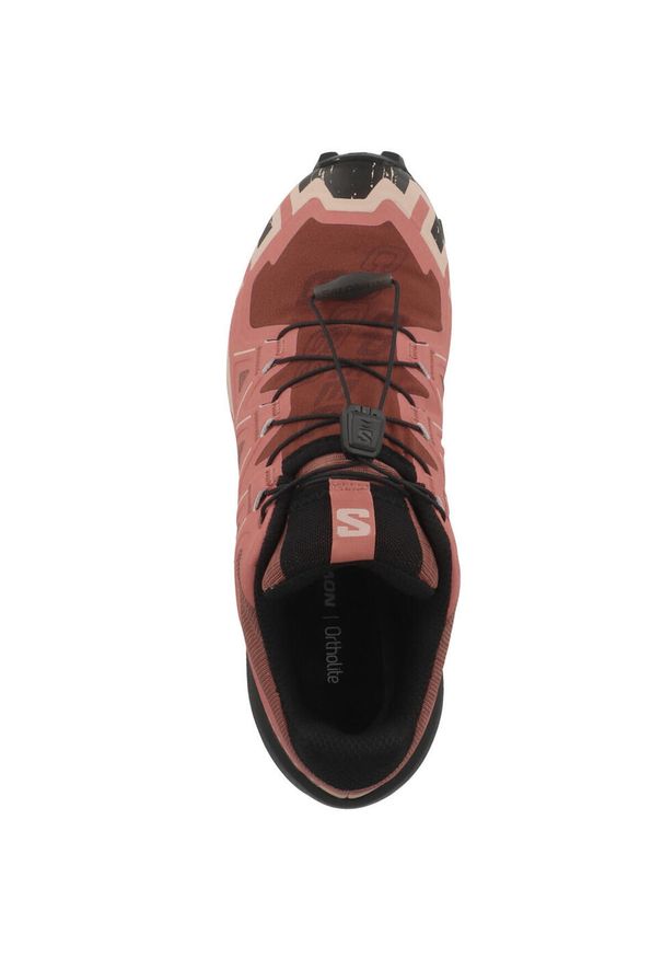 salomon - Buty do biegania damskie Salomon Speedcross 6. Kolor: czerwony, brązowy, wielokolorowy. Materiał: materiał, tkanina, syntetyk, guma. Szerokość cholewki: normalna. Model: Salomon Speedcross
