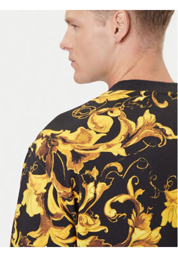 Versace Jeans Couture Bluza 79GAI3R0 FS201 Czarny Regular Fit. Kolor: czarny. Materiał: bawełna