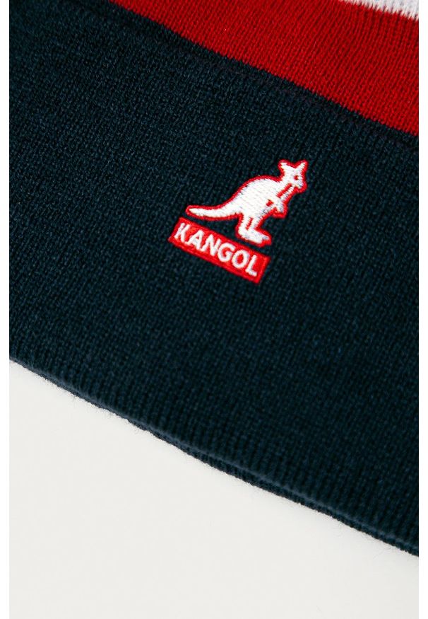 Kangol - Czapka. Kolor: niebieski. Materiał: dzianina