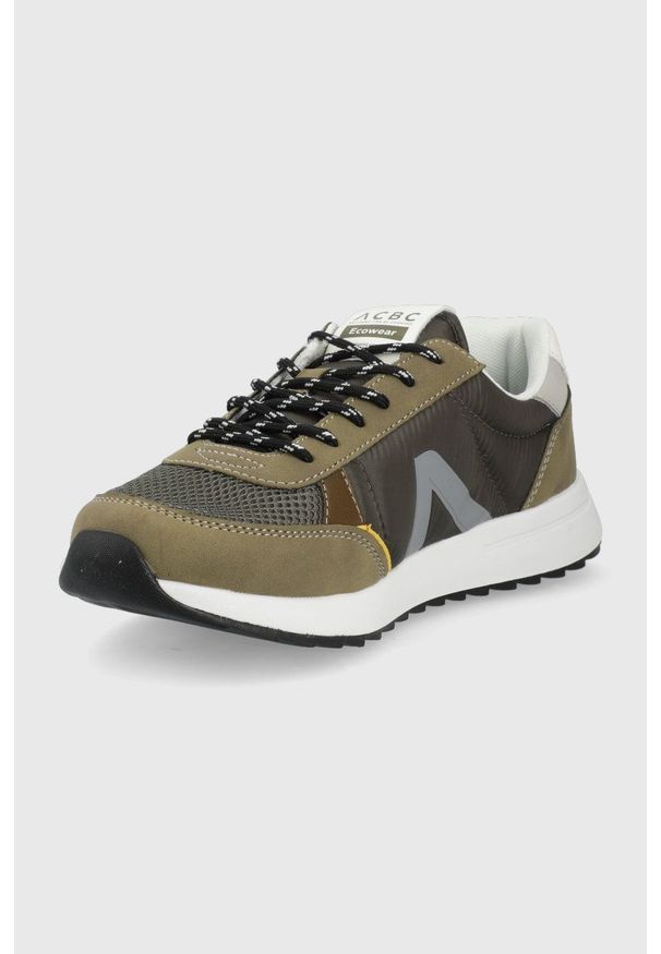 ACBC buty kolor zielony. Zapięcie: sznurówki. Kolor: zielony. Materiał: guma