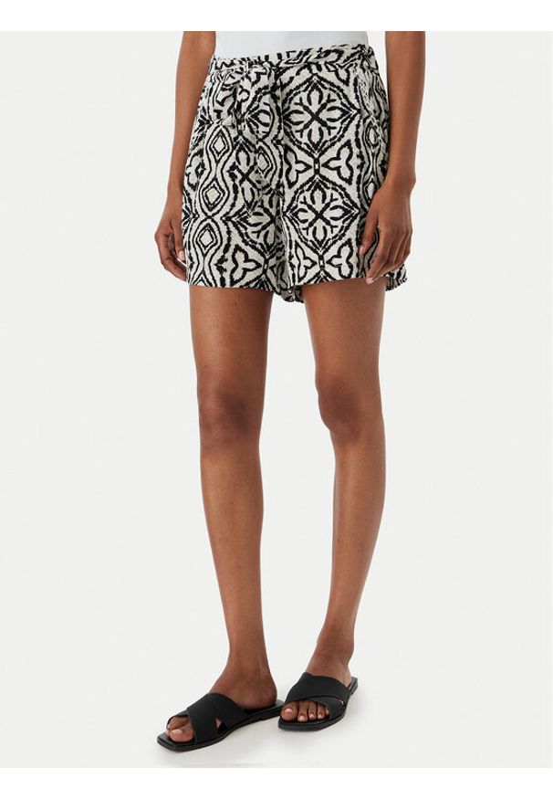 Vero Moda Szorty materiałowe Menny 10323630 Beżowy Regular Fit. Kolor: beżowy. Materiał: wiskoza