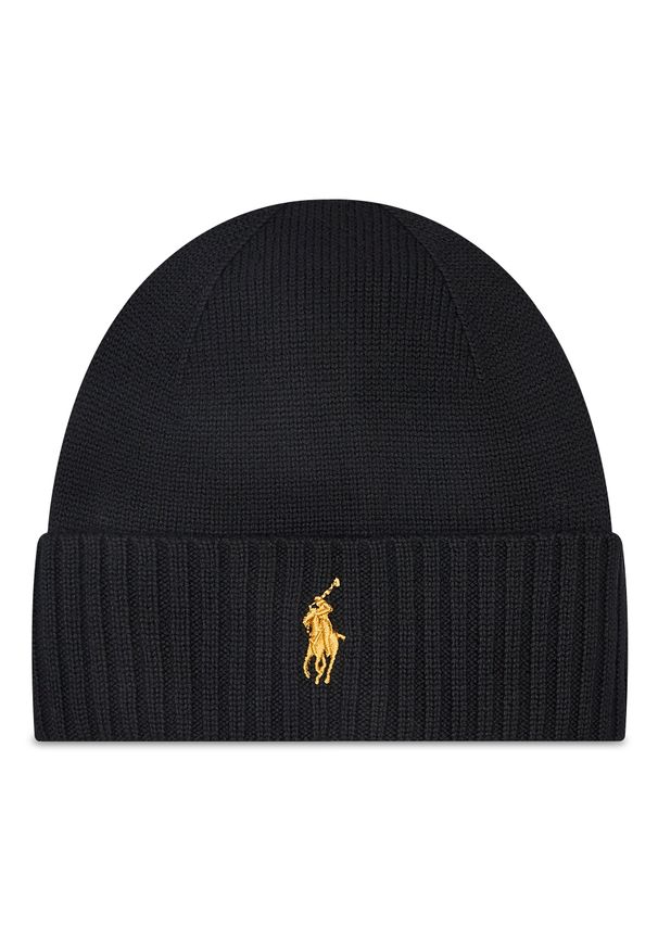 Czapka Polo Ralph Lauren 710886137008 Black. Kolor: czarny. Materiał: materiał, wełna