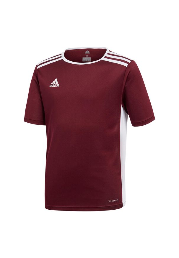 Adidas - Koszulka dla dzieci adidas Entrada 18 Jersey JUNIOR. Kolor: biały, brązowy, czerwony, wielokolorowy. Materiał: jersey