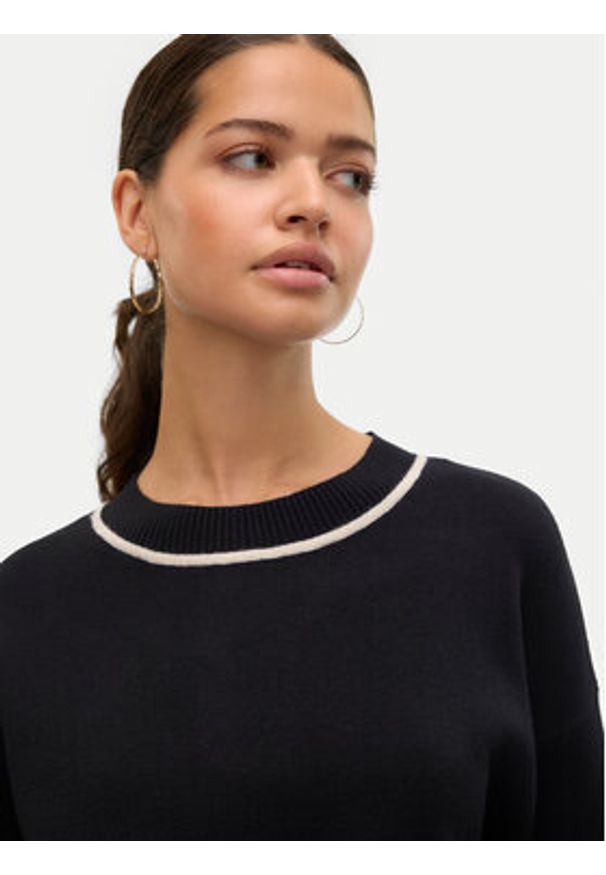 Vero Moda Sweter Saba 10318077 Czarny Regular Fit. Kolor: czarny. Materiał: syntetyk
