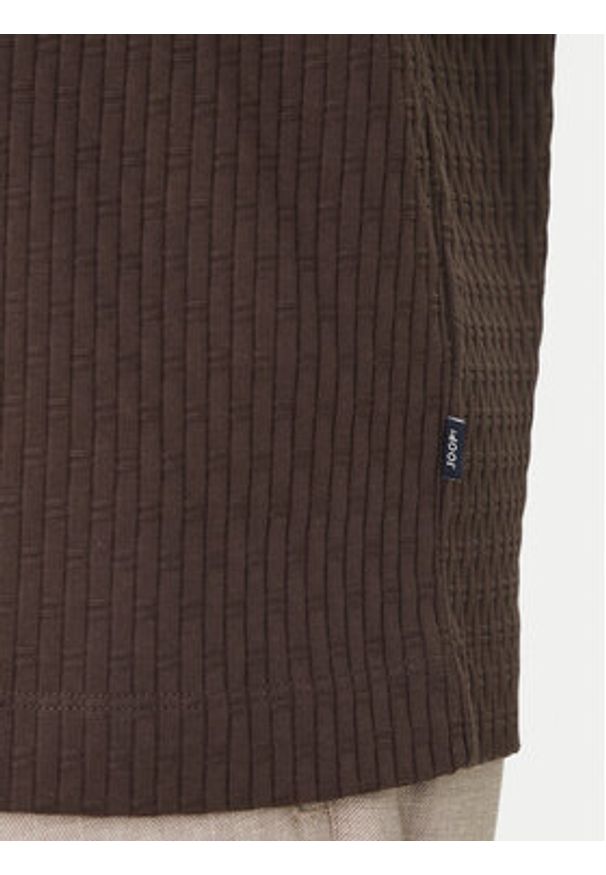 JOOP! Polo Jorge 30101934 Brązowy Slim Fit. Typ kołnierza: polo. Kolor: brązowy. Materiał: bawełna
