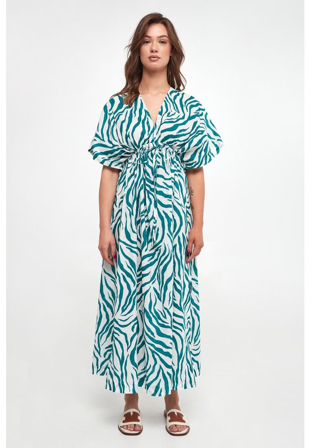 Max Mara Beachwear - Sukienka we wzory Dorotea MAX MARA BEACHWEAR