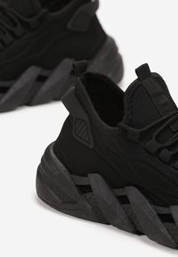 Born2be - Czarne Sneakersy Araxis. Kolor: czarny. Materiał: materiał. Sport: turystyka piesza