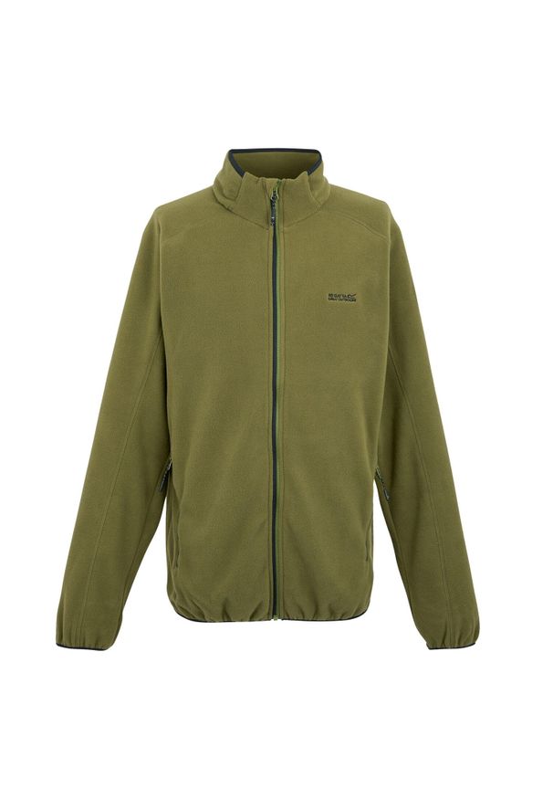 Regatta - Męski Polar Z Suwakiem Hadfield. Kolor: wielokolorowy, niebieski, szary. Materiał: polar. Sezon: zima. Sport: turystyka piesza