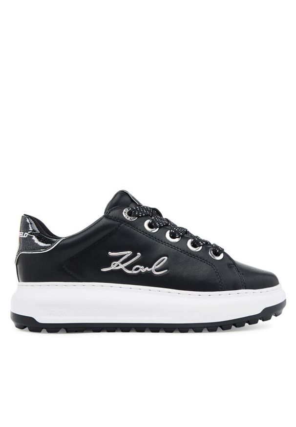Karl Lagerfeld - KARL LAGERFELD Sneakersy KL67518 Czarny. Kolor: czarny. Materiał: skóra