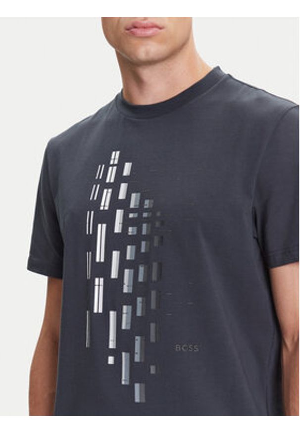 BOSS T-Shirt GRX Zone 50543808 Granatowy Regular Fit. Kolor: niebieski. Materiał: bawełna