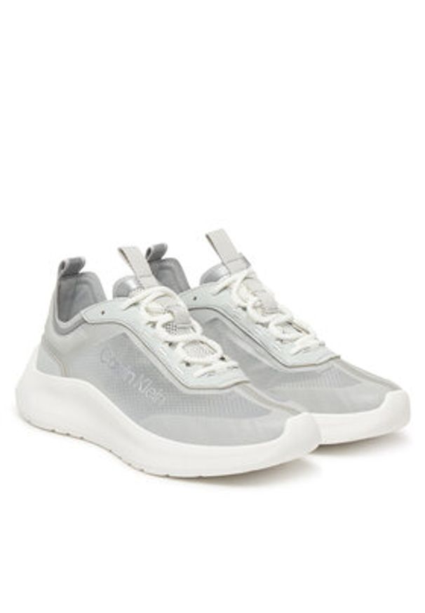 Calvin Klein Sneakersy Light Eva Run Lup Transp Ripst HW0HW02998 Szary. Kolor: szary. Materiał: materiał. Sport: bieganie
