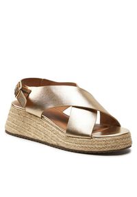 ONLY Shoes Espadryle Onlminerva-2 15320209 Złoty. Kolor: złoty. Materiał: skóra