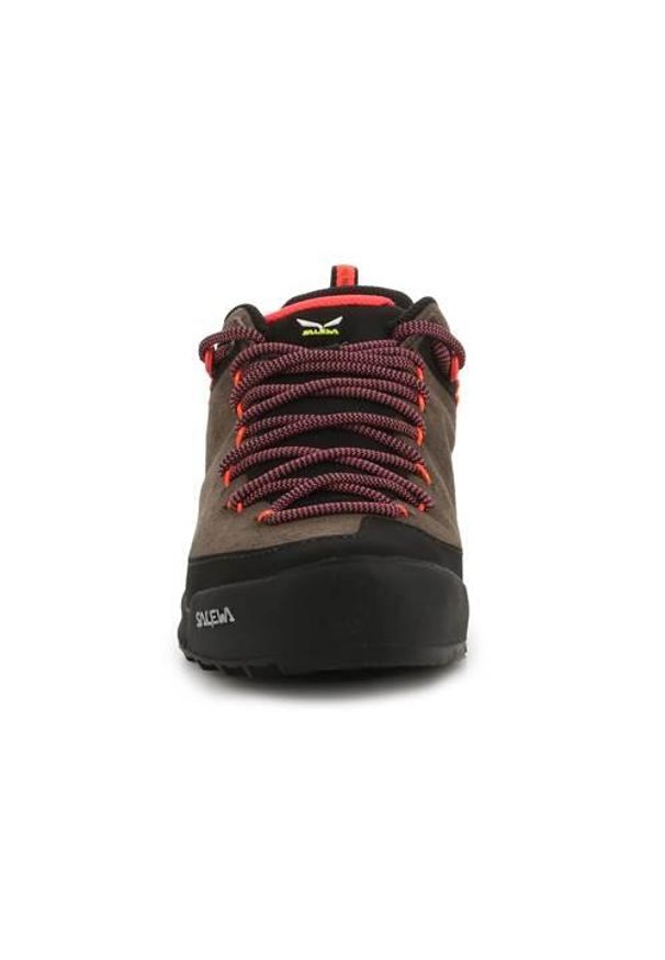 Buty trekkingowe damskie Salewa Wildfire Leather WS. Zapięcie: sznurówki. Kolor: brązowy. Materiał: syntetyk, materiał. Szerokość cholewki: normalna