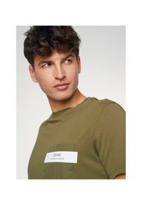 Ochnik - T-shirt męski. Kolor: zielony. Materiał: bawełna #4