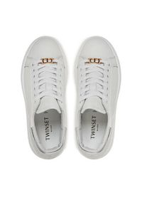 TwinSet - TWINSET Sneakersy 241TCP050 Biały. Kolor: biały. Materiał: skóra #6