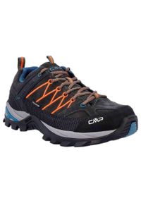 CAMPAGNOLO - Buty trekkingowe męskie CMP Rigel Low Trekking Wp. Zapięcie: sznurówki. Kolor: brązowy, wielokolorowy, szary. Materiał: guma, syntetyk, tkanina, materiał. Szerokość cholewki: normalna. Styl: sportowy. Sport: turystyka piesza