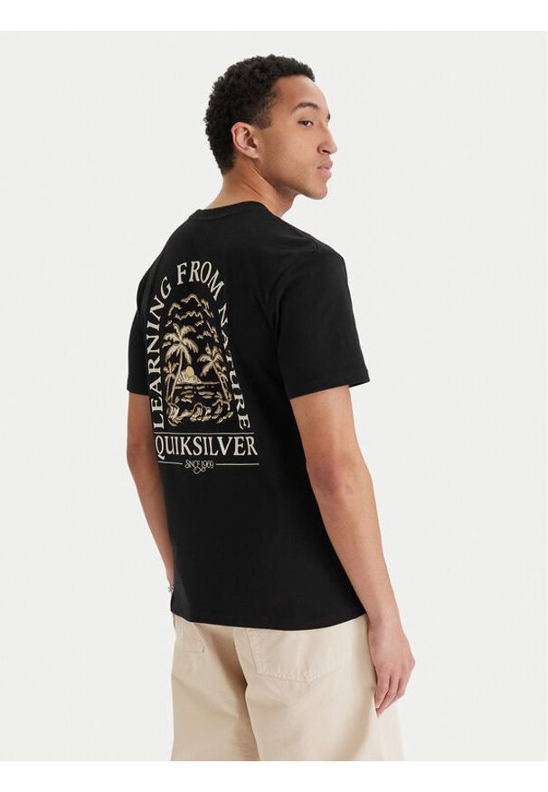 Quiksilver T-Shirt Evo Learning From Nature EQYZT08265 Czarny Regular Fit. Kolor: czarny. Materiał: bawełna
