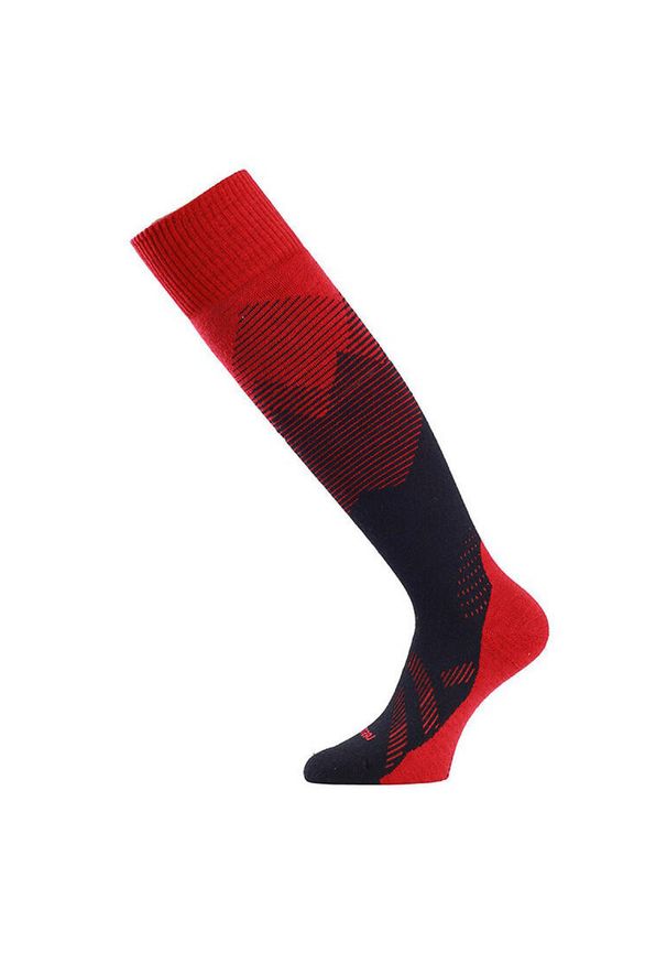 LASTING - Skarpety narciarskie uniseks Lasting FWM 393 Merino 85%. Kolor: wielokolorowy, szary, czerwony. Materiał: wełna. Sport: narciarstwo