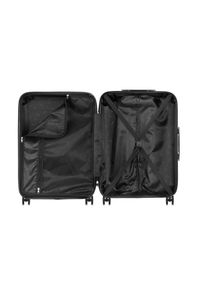 Ochnik - Walizka średnia na kółkach. Kolor: czarny. Materiał: kauczuk, materiał, guma, poliester #4