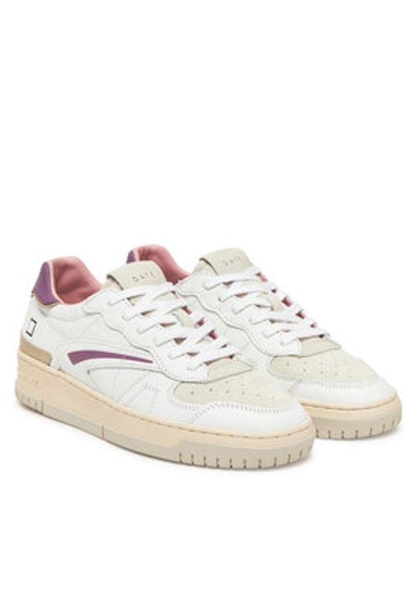 D.A.T.E. Sneakersy Hill Low W421-TP-CA Biały. Kolor: biały. Materiał: skóra