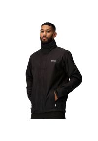Regatta - Kurtka turystyczna przeciwdeszczowa męska Matt. Kolor: czarny. Sport: turystyka piesza