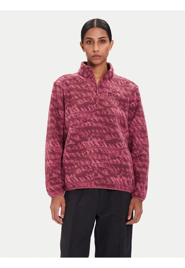 Jack Wolfskin Polar Big Sky A65449 Bordowy Relaxed Fit. Kolor: czerwony. Materiał: syntetyk