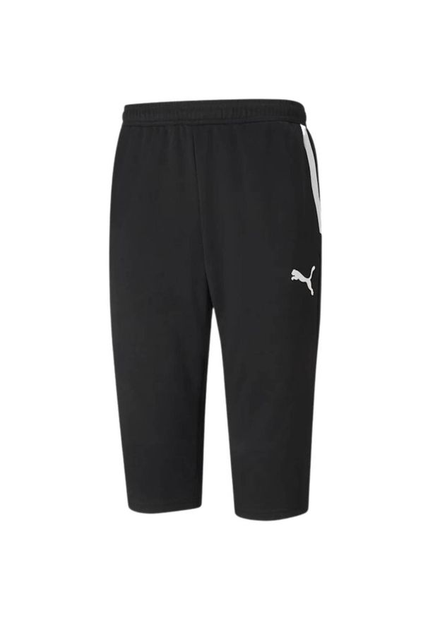 Puma - Męskie Spodenki TeamLIGA Fitted 3/4 Shorts. Kolor: czarny