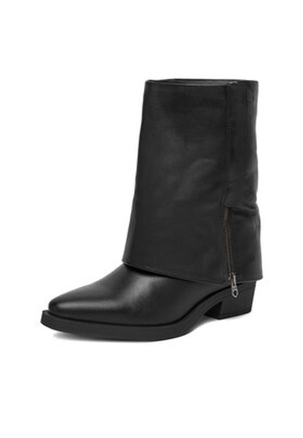 G-Star RAW - G-Star Raw Botki EO-YAGMUR-25FW30 Czarny. Kolor: czarny. Materiał: skóra