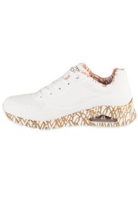 skechers - Buty sportowe Sneakersy damskie, Uno-Loving Love. Kolor: biały. Sport: turystyka piesza