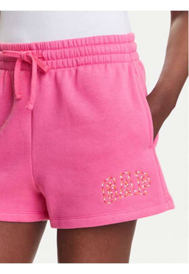GAP - Gap Szorty sportowe 769323-03 Różowy Regular Fit. Kolor: różowy. Materiał: bawełna