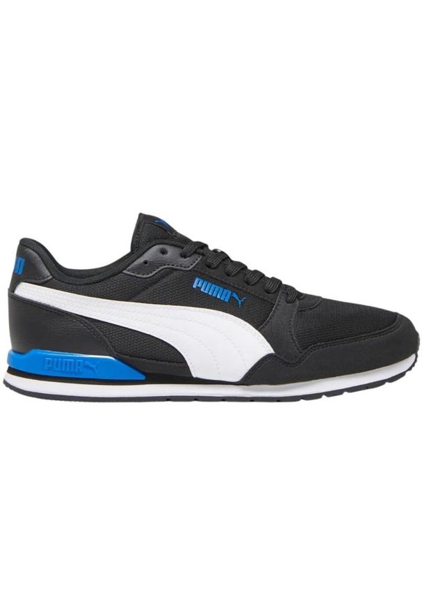 Buty Puma St Runner v3 Mesh M 384640 15 czarne. Okazja: na co dzień. Zapięcie: sznurówki. Kolor: czarny. Materiał: mesh. Szerokość cholewki: normalna