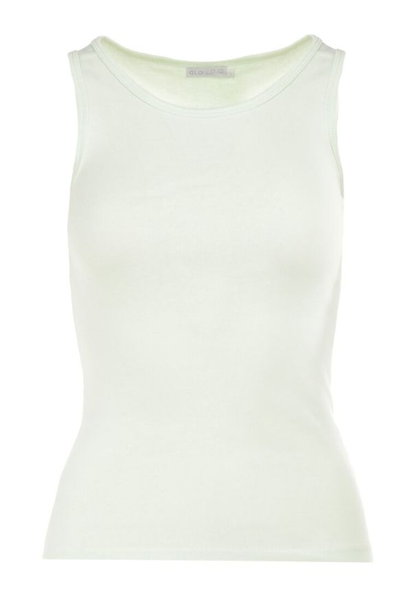 Born2be - Jasnozielony Top Dorania. Kolor: zielony. Materiał: materiał, bawełna. Długość rękawa: na ramiączkach. Styl: klasyczny