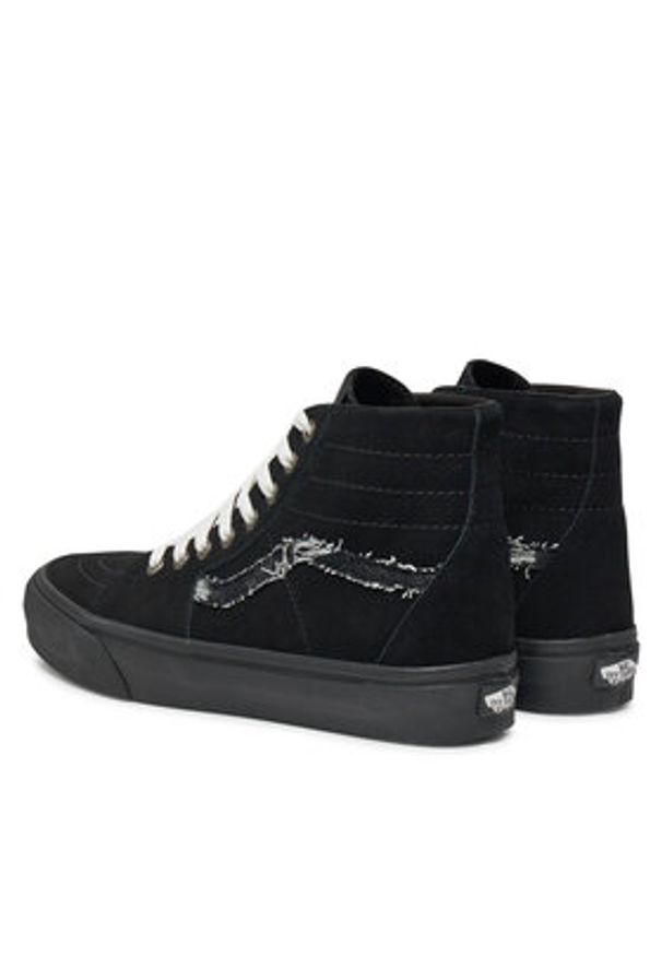 Vans Tenisówki Sk8-Hi Tapered VN0009QPBKA1 Czarny. Kolor: czarny. Materiał: zamsz, skóra