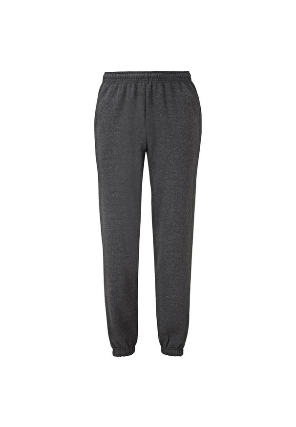 FRUIT OF THE LOOM - Spodnie Do Biegania Unisex Dla Dorosłych Z Elastycznymi Mankietami. Kolor: szary. Sezon: lato. Sport: turystyka piesza