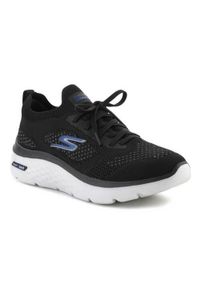 skechers - Buty do chodzenia męskie Skechers 216083BKGY. Zapięcie: sznurówki. Kolor: czarny. Materiał: materiał, syntetyk, tkanina. Szerokość cholewki: normalna. Sport: turystyka piesza