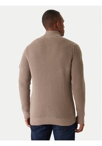 JOOP! Jeans Kardigan Hajoros 30047664 Beżowy Modern Fit. Kolor: beżowy. Materiał: bawełna #5