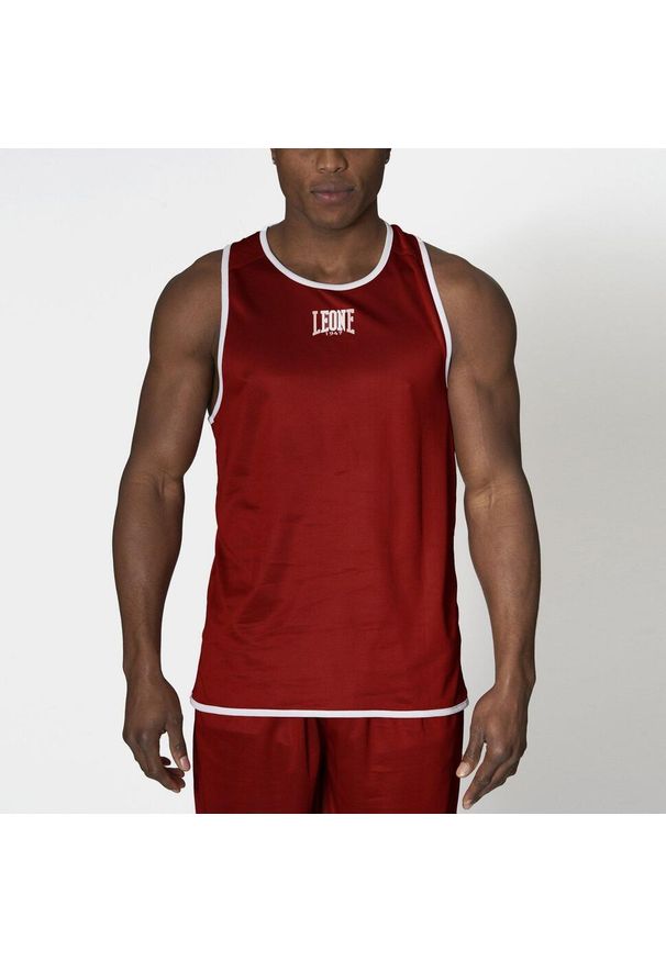 LEONE 1947 - Leone Koszulka Bokserska Dwustronna Niebieska/Czerwona. Kolor: wielokolorowy, czerwony