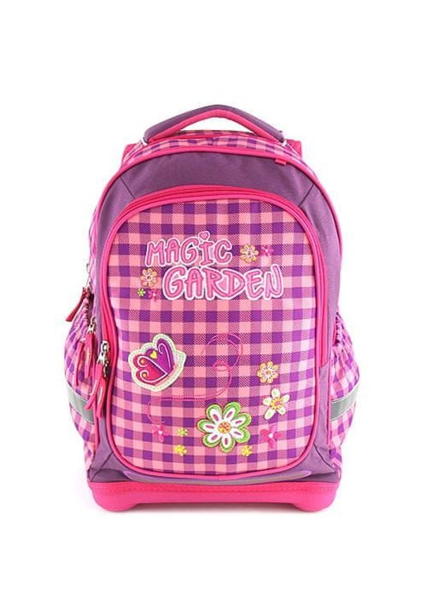 Target Docelowy plecak szkolny, Magiczny ogród, różowy kolor. Kolor: różowy