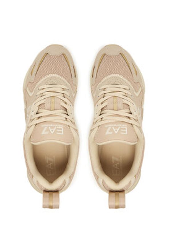 EA7 Emporio Armani Sneakersy 7X000308 AF18447 MZ240 Beżowy. Kolor: beżowy. Materiał: skóra