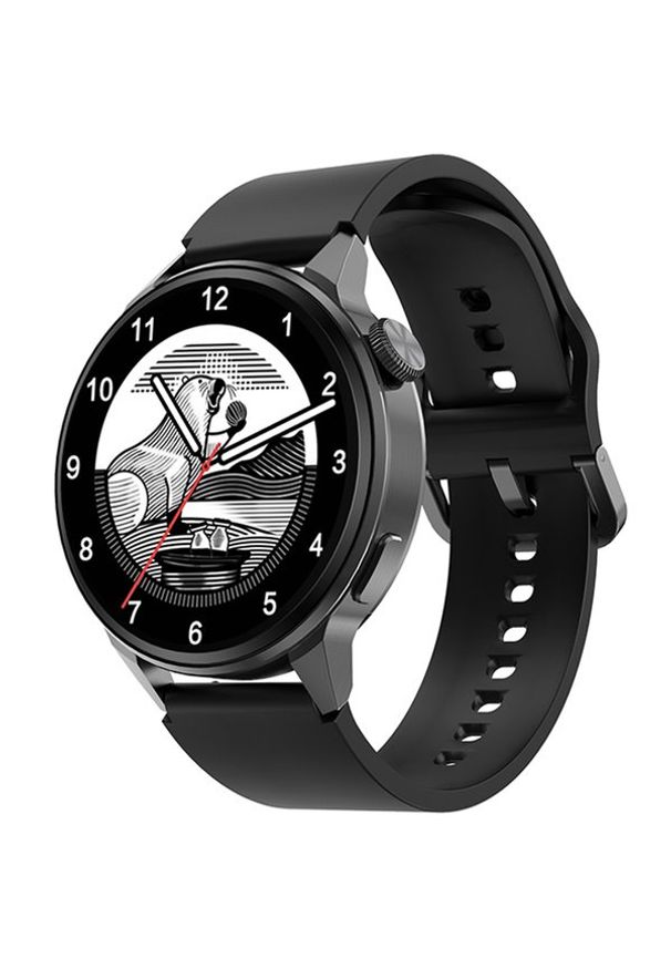 DT NO.1 - Smartwatch DT No.1 DT4+ Czarny. Rodzaj zegarka: smartwatch. Kolor: czarny