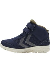 Sneakersy dla dzieci Hummel Crosslite Winter Mid Tex. Okazja: na uczelnię. Kolor: niebieski. Materiał: syntetyk, zamsz. Szerokość cholewki: normalna. Sezon: zima. Sport: joga i pilates #2