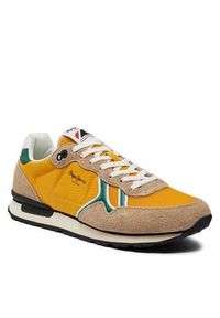 Pepe Jeans Sneakersy Brit Fun M PMS31046 Żółty. Kolor: żółty #4