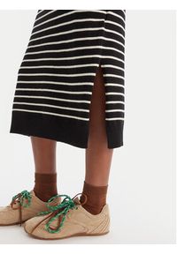 Roxy Sukienka dzianinowa Cool Waves SD ERJKD03536 Czarny Regular Fit. Kolor: czarny. Materiał: wiskoza