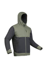 quechua - Kurtka turystyczna męska zimowa Quechua SH100 X-Warm -10°C wodoodporna. Kolor: czarny, zielony, brązowy, wielokolorowy. Sezon: zima #1