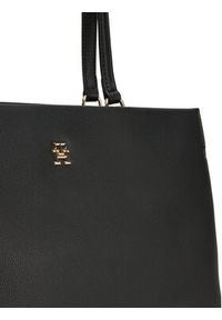 TOMMY HILFIGER - Tommy Hilfiger Torebka Th Legacy Tote AW0AW17197 Czarny. Kolor: czarny. Materiał: skórzane #3